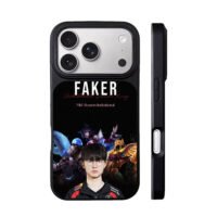 Faker with LoL heroes MSI dark iPhone 17 Pro Max Black Case