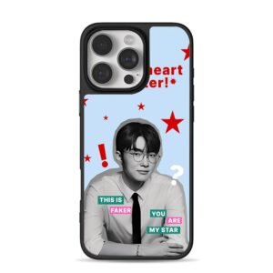 Faker with red stars and text Phone Case for iPhone 11-17 & Samsung Galaxy S24-S26