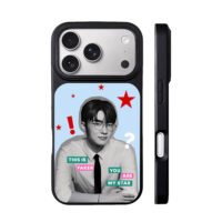 Faker with red stars and text iPhone 17 Pro Max Black Case