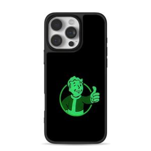 Fallout Vault Boy green thumbs Phone Case for iPhone 11-17 & Samsung Galaxy S24-S26