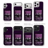 Fast Furious Supra purple race Chris Brown Phone Case Black Electroplated Silver For Iphone 11 To 17