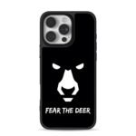 Fear The Deer angry deer face iPhone 16 Pro Max Black Case