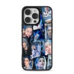 Felix blue hair heart collage iPhone 16 Pro Max Black Case