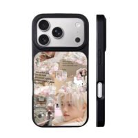 Felix pink hello kitty collage iPhone 17 Pro Max Black Case