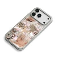 Felix pink hello kitty collage iPhone 17 Pro Max Electroplated Silver Case2
