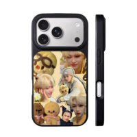 Felix SKZ yellow duck collage iPhone 17 Pro Max Black Case