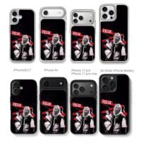 Felix Stray Kids red collage Chris Brown Phone Case Black Electroplated Silver For Iphone 11 To 17