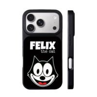 Felix the cat cartoon print iPhone 17 Pro Max Black Case