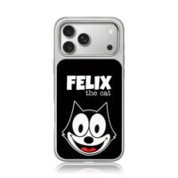 Felix the cat cartoon print iPhone 17 Pro Max Electroplated Silver Case1