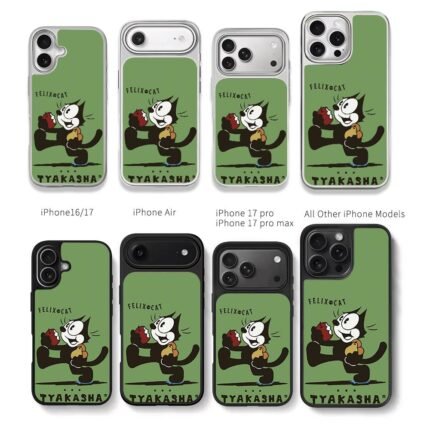 Felix the Cat fruits TYAKASHA Chris Brown Phone Case Black Electroplated Silver For Iphone 11 To 17