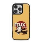 Felix the cat running sunset iPhone 16 Pro Max Black Case