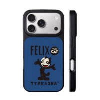 Felix the Cat TYAKASHA blue iPhone 17 Pro Max Black Case