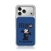 Felix the Cat TYAKASHA blue iPhone 17 Pro Max Electroplated Silver Case1