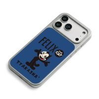Felix the Cat TYAKASHA blue iPhone 17 Pro Max Electroplated Silver Case2