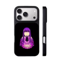 Fern Frieren purple anime art iPhone 17 Pro Max Black Case