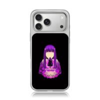 Fern Frieren purple anime art iPhone 17 Pro Max Electroplated Silver Case1