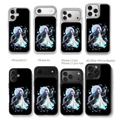 Fern the mage moon butterflies Chris Brown Phone Case Black Electroplated Silver For Iphone 11 To 17