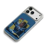 Fernando Alonso Renault F1 win iPhone 17 Pro Max Electroplated Silver Case2