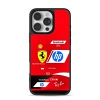 Ferrari F1 Leclerc livery iPhone 16 Pro Max Black Case