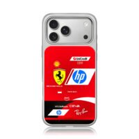 Ferrari F1 Leclerc livery iPhone 17 Pro Max Electroplated Silver Case1