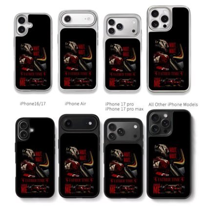 Ferrari F1 racer quote art Chris Brown Phone Case Black Electroplated Silver For Iphone 11 To 17