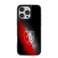 Ferrari horse logo red black iPhone 16 Pro Max Black Case