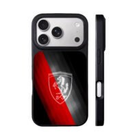 Ferrari horse logo red black iPhone 17 Pro Max Black Case