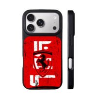 Ferrari prancing horse red print iPhone 17 Pro Max Black Case