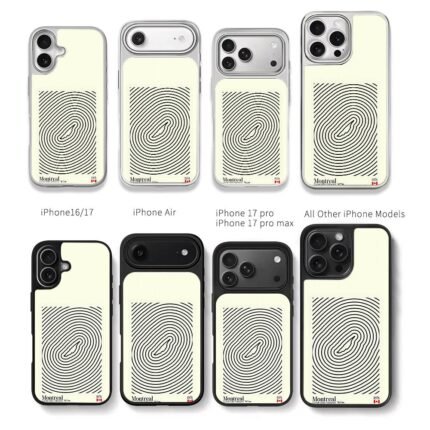 Fingerprint Montreal Circuit 1978 Chris Brown Phone Case Black Electroplated Silver For Iphone 11 To 17