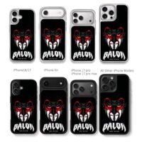 Finn Balor demon face slogan Chris Brown Phone Case Black Electroplated Silver For Iphone 11 To 17