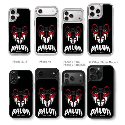 Finn Balor demon face slogan Chris Brown Phone Case Black Electroplated Silver For Iphone 11 To 17