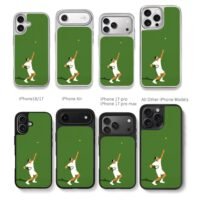 Flat Roger Federer tennis serve art Chris Brown Phone Case Black Electroplated Silver For Iphone 11 To 17