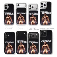 Flex Wheeler with No Growth Without Change quote Chris Brown Phone Case Black Electroplated Silver For Iphone 11 To 17