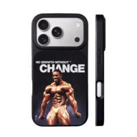 Flex Wheeler with No Growth Without Change quote iPhone 17 Pro Max Black Case