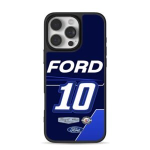 Ford 10 StewartHaas Nascar Phone Case for iPhone 11-17 & Samsung Galaxy S24-S26