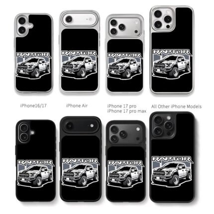 Ford F150 Raptor truck graphic Chris Brown Phone Case Black Electroplated Silver For Iphone 11 To 17