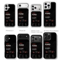 Ford GT40 1966 35th Le Mans Chris Brown Phone Case Black Electroplated Silver For Iphone 11 To 17
