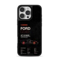 Ford GT40 1966 35th Le Mans Phone Case for iPhone 11-17 & Samsung Galaxy S24-S26