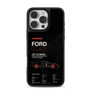 Ford GT40 1966 35th Le Mans Phone Case for iPhone 11-17 & Samsung Galaxy S24-S26