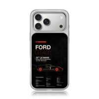 Ford GT40 1966 35th Le Mans iPhone 17 Pro Max Electroplated Silver Case1
