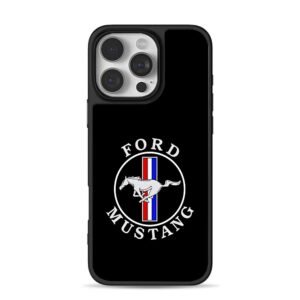 Ford Mustang horse stripe logo Phone Case for iPhone 11-17 & Samsung Galaxy S24-S26