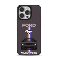 Ford Mustang pony car stripes iPhone 16 Pro Max Black Case