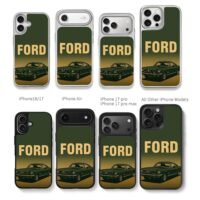 FORD vintage Mustang car Chris Brown Phone Case Black Electroplated Silver For Iphone 11 To 17