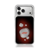 Formula1 F1 water drops red iPhone 17 Pro Max Electroplated Silver Case1