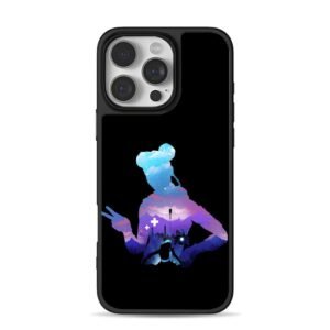 Fortnite girl galaxy cutout Phone Case for iPhone 11-17 & Samsung Galaxy S24-S26