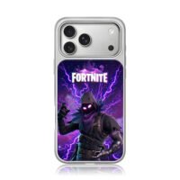 Fortnite Raven skin lightning iPhone 17 Pro Max Electroplated Silver Case1