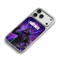 Fortnite Raven skin lightning iPhone 17 Pro Max Electroplated Silver Case2