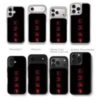 Four red Tomie anime headshots Chris Brown Phone Case Black Electroplated Silver For Iphone 11 To 17