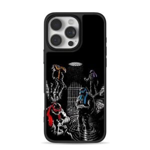 Four TMNT in sewer drain Phone Case for iPhone 11-17 & Samsung Galaxy S24-S26