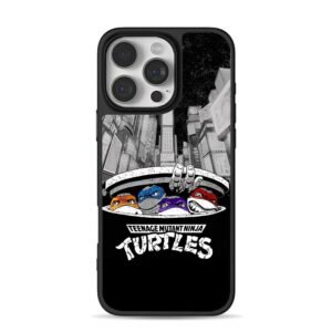 Four TMNT turtles at manhole Phone Case for iPhone 11-17 & Samsung Galaxy S24-S26